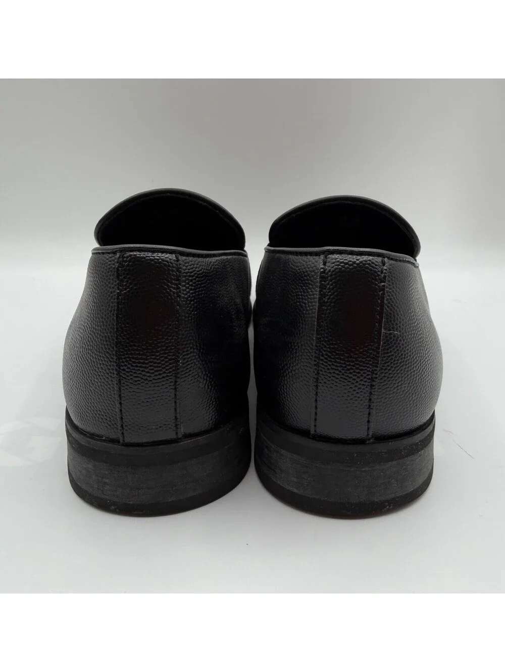 Calvin Klein Rian Bernard Men’s 8.5 Dimpled Leather Loafer Slip On Dress Shoe